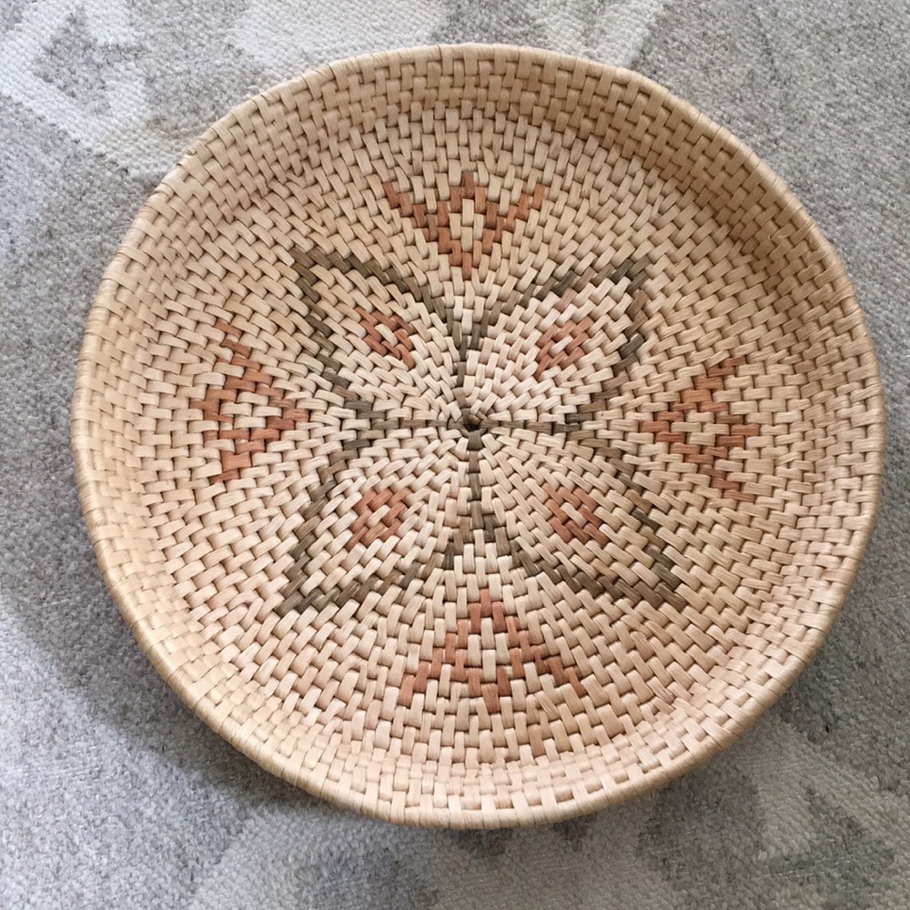 Excellent condition antique woven tray